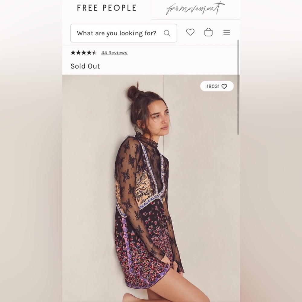 Free People East Willow Trapeze Slip